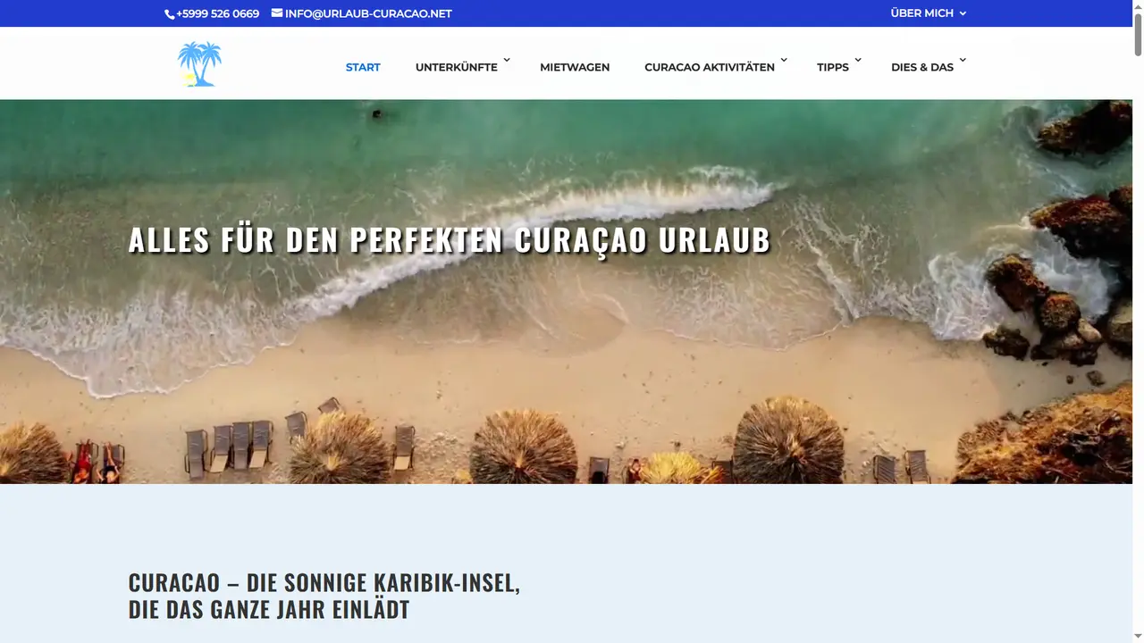 Urlaub Curacao website reference